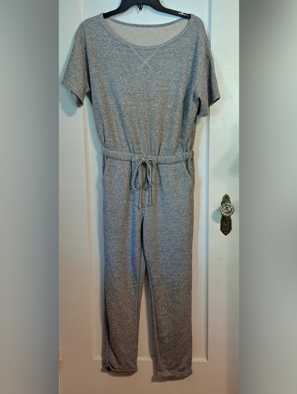 Super Soft Grey Jumpsuit With Pockets Women's Small To Medium